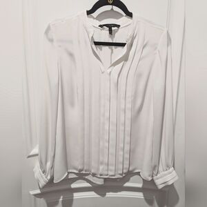 WHBM 6P White long sleeve Blouse
